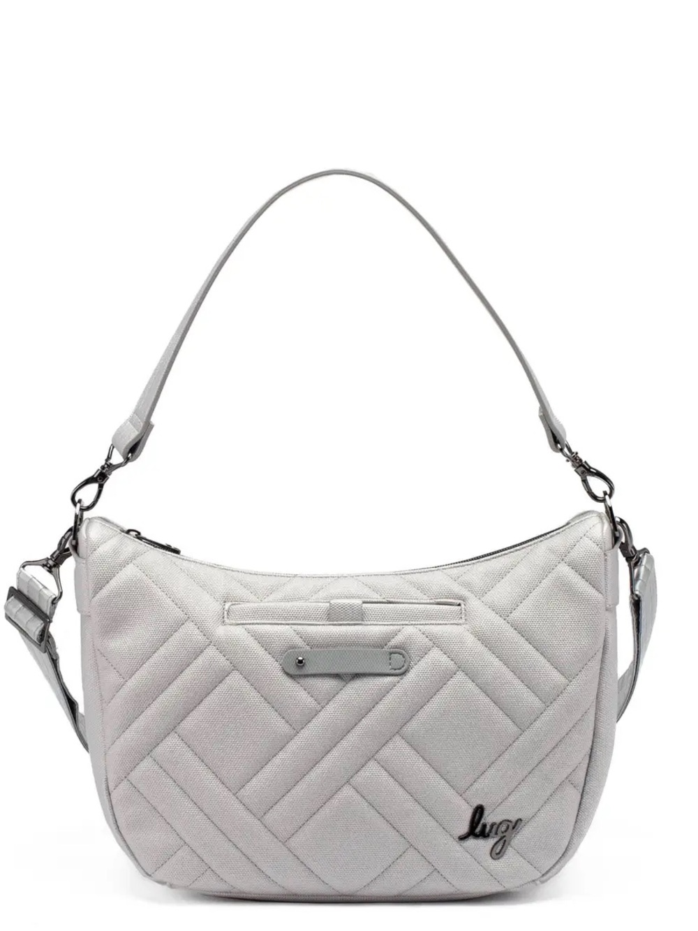 NWT Lug Harmony Matte Luxe VL Crossbody Bag Diamond Silver